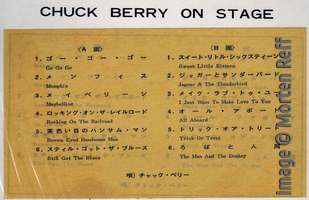 Chuck Berry: On Stage - Japan - sticker